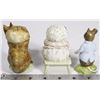 Image 2 : LOT OF 3 BEATRIX POTTER'S FIGURINES