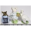 Image 2 : LOT OF 3 BEATRIX POTTER'S FIGURINES