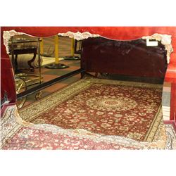 34) BRASS ACCENT MIRROR 49"X31"