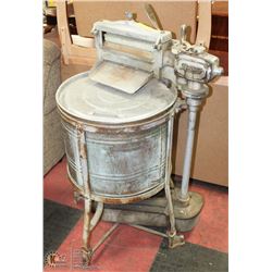 ANTIQUE BEATTY COPPER TUB WRINGER WASHING MACHINE