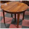 Image 1 : ANTIQUE WOOD ROUND TABLE