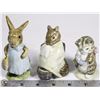 Image 1 : LOT OF 3 BEATRIX POTTER'S FIGURINES