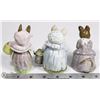 Image 2 : LOT OF 3 BEATRIX POTTER'S FIGURINES