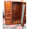 Image 2 : ESTATE VINTAGE WOOD ARMOIRE 45"X23"X66"H