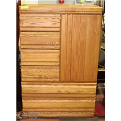 ESTATE 6 DRAWER AND ONE DOOR ARMOIRE