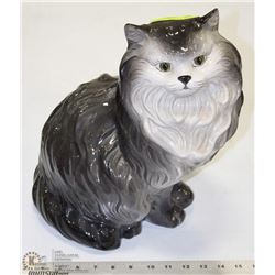 CERAMIC CAT STATUE 14" TALL