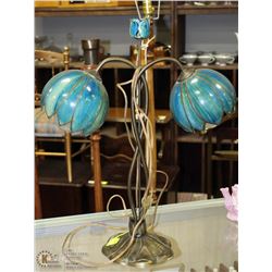 21" TALL VINTAGE BASE & MELAMINE FLORAL