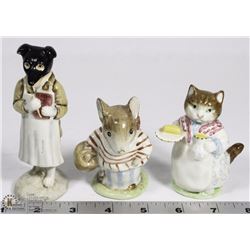 LOT OF 3 BEATRIX POTTER'S FIGURINES