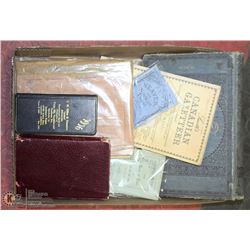 ESTATE LOT OF ANTIQUE BOOKS FROM 1861 TO 1957