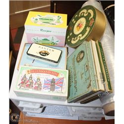 COLLECTION OF VINTAGE CIGARETTE TINS, AND MORE