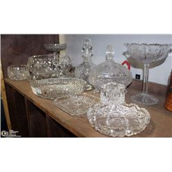 LOT OF ASSORTED CRYSTAL