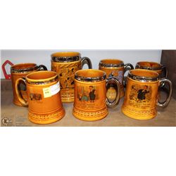 7PC LORD NELSON POTTERY STEINS