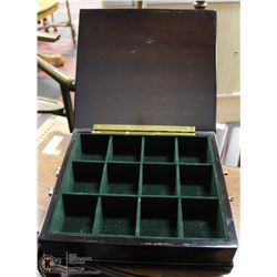 DARK WOOD JEWELLERY BOX