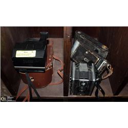 LOT OF 5 VINTAGE CAMERAS - CORONET F20, POLAROID