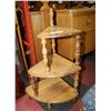 Image 2 : 3 TIER WOOD PLANT STAND 24"H