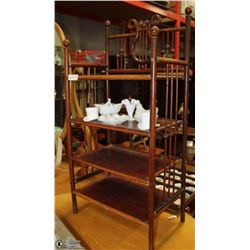 VINTAGE WOOD SHELF 19.5X12X38