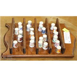 25PC 1980 FINE PORCELAIN COLLECTOR THIMBLES W/