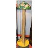 Image 1 : LODGE POLE PINE LAMP WITH WATER LILY TIFFANY STYLE