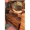Image 1 : ART DECO DARK WOOD VANITY 72X19X60