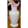 Image 2 : 9-1/2" PINK FENTON STYLE VASE