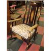 Image 1 : VINTAGE WOOD FRAMED ROCKING CHAIR