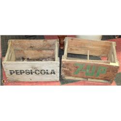 VINTAGE PEPSI & 7-UP CRATES