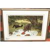Image 1 : PIGS PICNIC SIGNED MATTED FRAMED PRINT WILLIAM