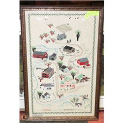 1967 NEEDLEPOINT OF UPPER CANADA VILLAGE
