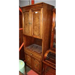 SOLID WOOD 4 DOOR CABINET 30"X19"X78"H
