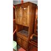 Image 1 : SOLID WOOD 4 DOOR CABINET 30"X19"X78"H