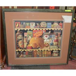 "ETHEL THE GOURMET" CAT PRINT BY CHARLES WYSOCKI