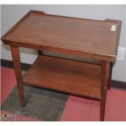 WOOD TEA  TRAY SIDE TABLE