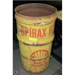 SHELL GIANT OIL DRUM