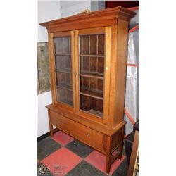 ANTIQUE WOOD ONE PC CABINET