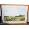 Image 1 : MILLWOOD FIELD BY JOYCE KAY FRAMED 25X20.