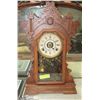 Image 1 : ANTIQUE GINGERBREAD CLOCK WITH KEY.