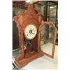 Image 2 : ANTIQUE GINGERBREAD CLOCK WITH KEY.