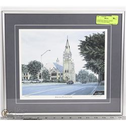 ROBERTSON WESLEY UNITED CHURCH FRAMED PRINT