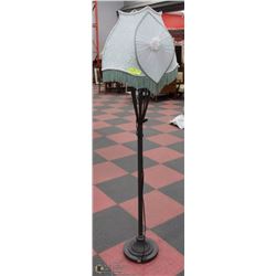 VINTAGE FLOOR LAMP WITH DESIGNER SHADE