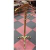 Image 1 : VINTAGE BRASS GENTLEMANS VALET BUTLER STAND ,