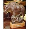 Image 1 : BRONZE ROCKY MOUNTAIN GOAT STATUE BY G.HISEY 9"