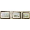 Image 1 : 3 VINTAGE FRAMED PRINTS EUROPE
