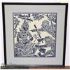 Image 1 : INUIT STYLE FRAMED PRINT MATTED 23X26.