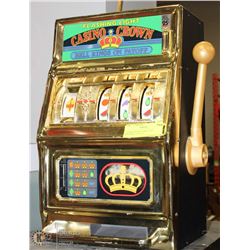 CASINO CROWN TABLE TOP SLOT MACHINE 16” X 10”
