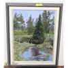 Image 1 : FOREST CREEK PAINTING FRAMED BY DJ SMITH 23X30.