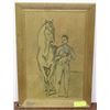 Image 1 : GANYMED FACSIMILE BY PICASSO FRAMED "JEUNE HOMME