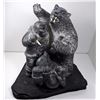 Image 1 : #17 - WOLF ORIGINAL INUIT SOAPSTONE CARVING