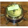 Image 1 : BRASS ANEROID BAROMETER SHIP WHEEL ENGLAND.