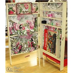 ANTIQUE PORTABLE SEWING CABINET