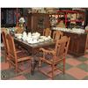Image 1 : ANTIQUE SOLID OAK KRUG BROS CO LTD DINING SET INCL